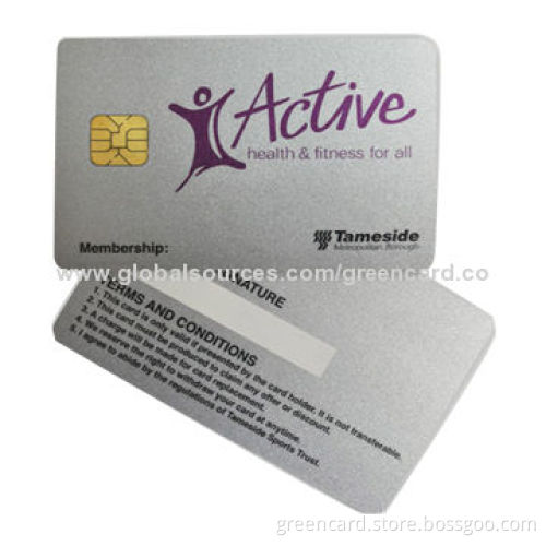 Chip Cards with Intelligent 256 Bytes EEPROM Data Memory, Made of PVC Material, Use for Door Lock